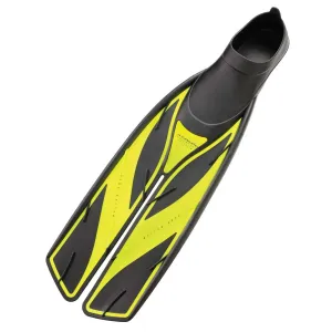 Used Atomic Aquatics Full Foot Split Fins High Performance -Yellow-4.5-5.5 -M / 5.5-7 -W