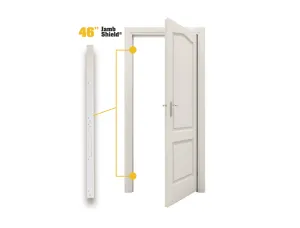 46" Door Armor Jamb Shield - Ultimate Door Security Easy Install