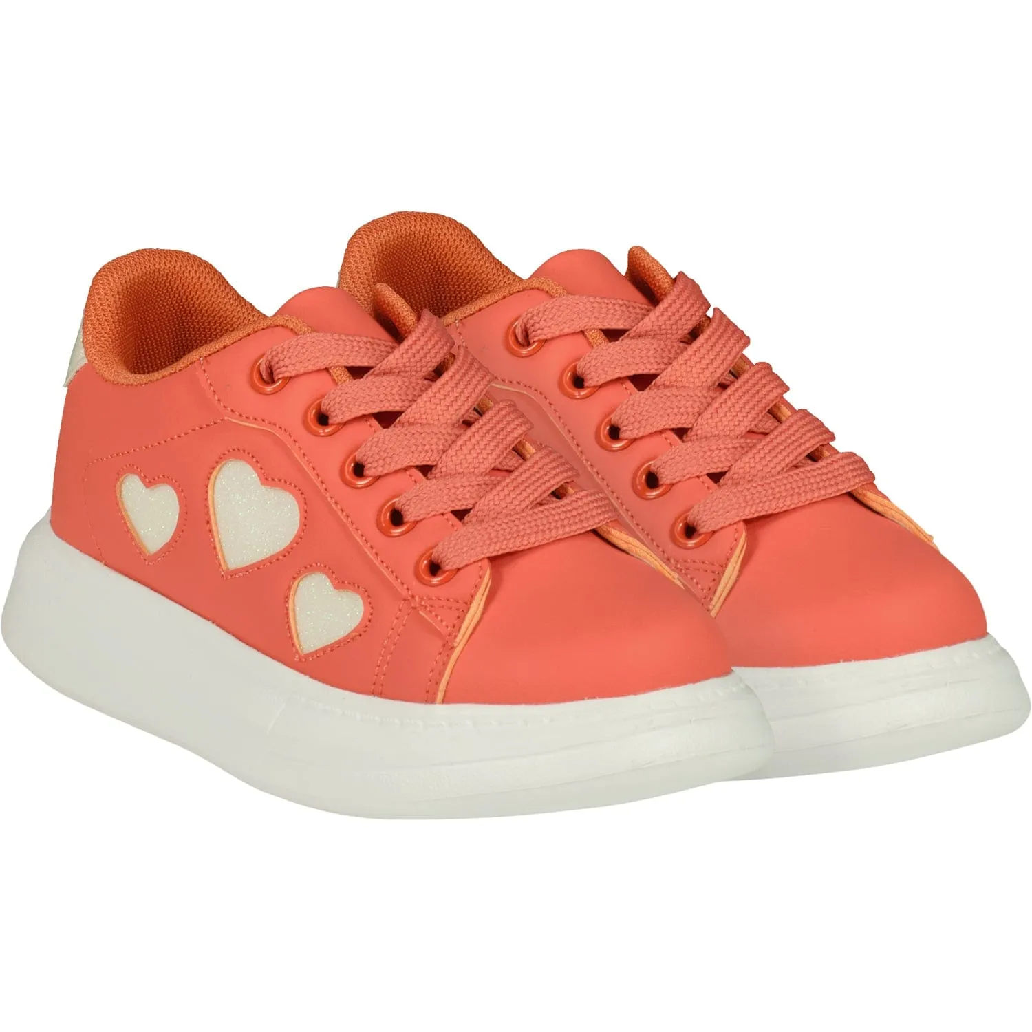 A DEE - Garden Party Queeny Chunky Trainers - Coral