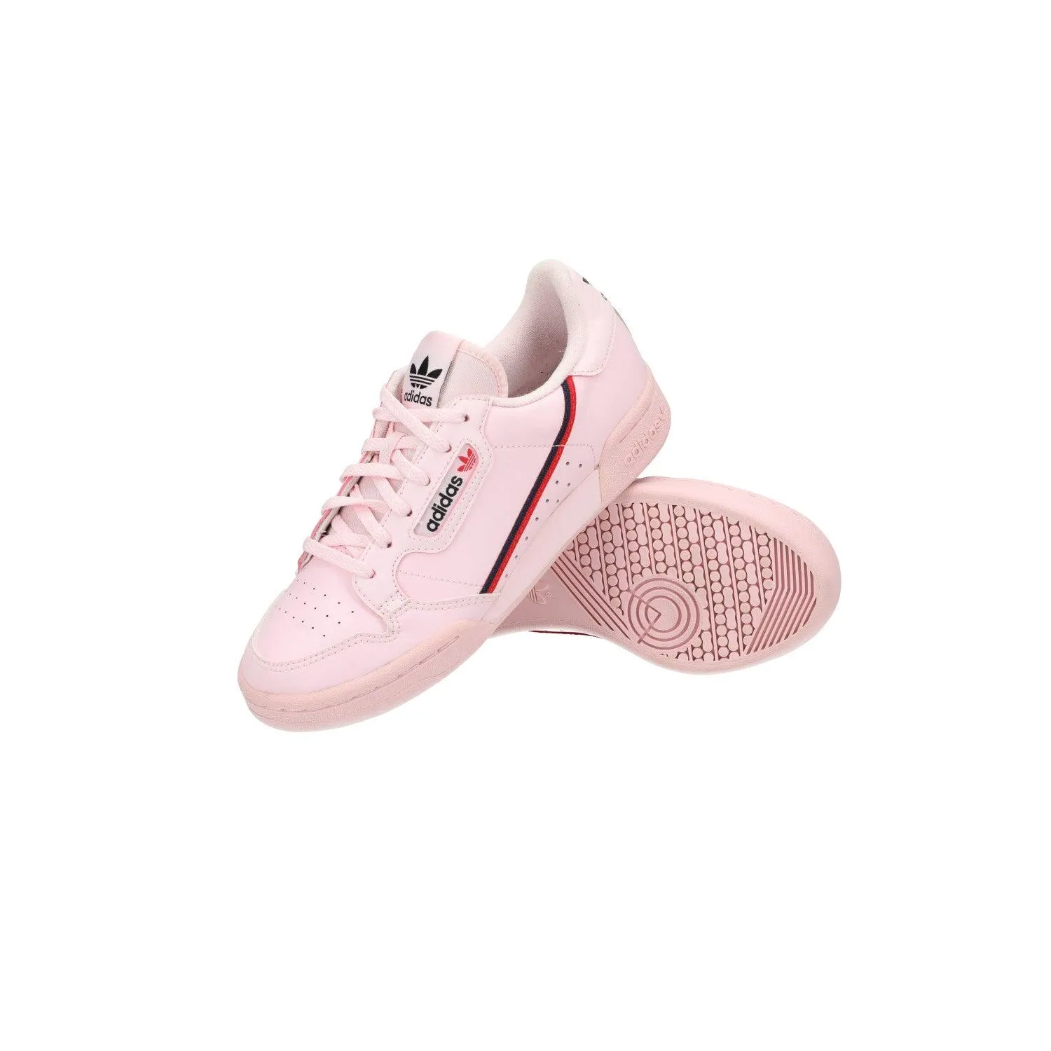 Adidas Continental 80 J Sneakers Leather Pink Colour For Kids