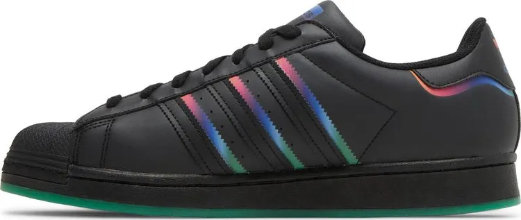 Adidas Superstar 'Black Green' sneakers, black