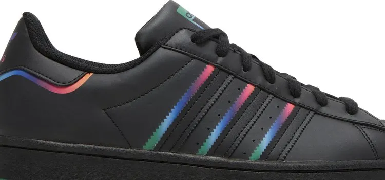 Adidas Superstar 'Black Green' sneakers, black