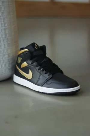 AIR JORDAN 1 MID "METALLIC GOLD"