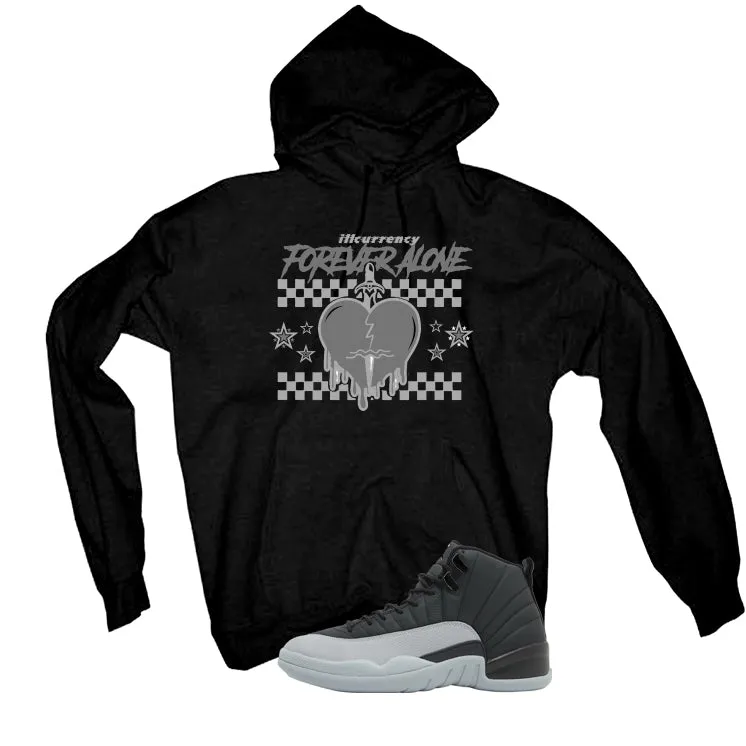 Air Jordan 12 Black/Wolf Grey Black T-Shirt (Forever Alone)| illcurrency