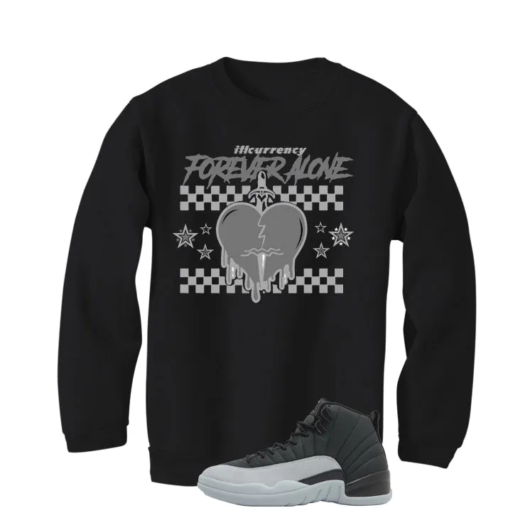 Air Jordan 12 Black/Wolf Grey Black T-Shirt (Forever Alone)| illcurrency