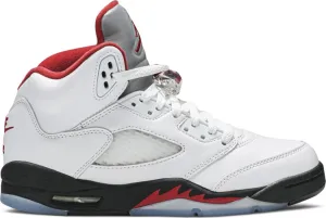 Air Jordan 5 Retro GS Fire Red 2020, white