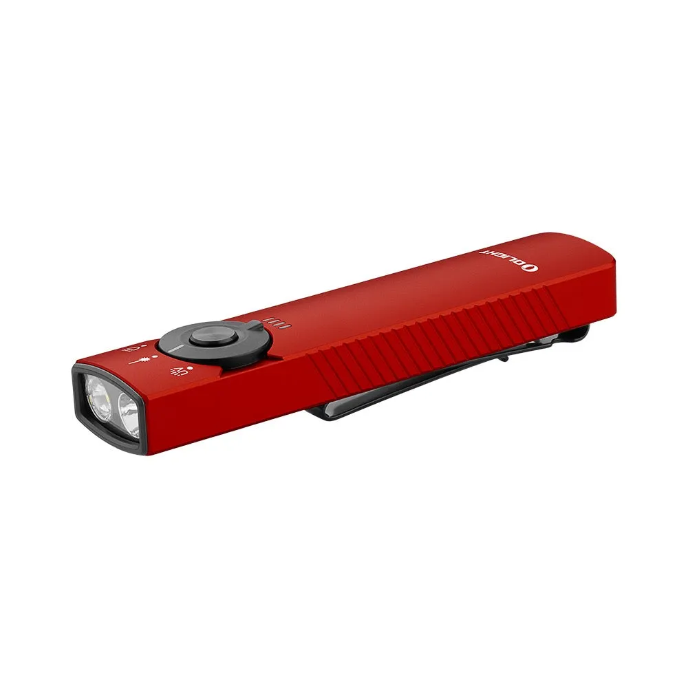 Arkfeld PRO Flat EDC Rechargeable Flashlight 1300 Lumens IPX7 Waterproof - RED