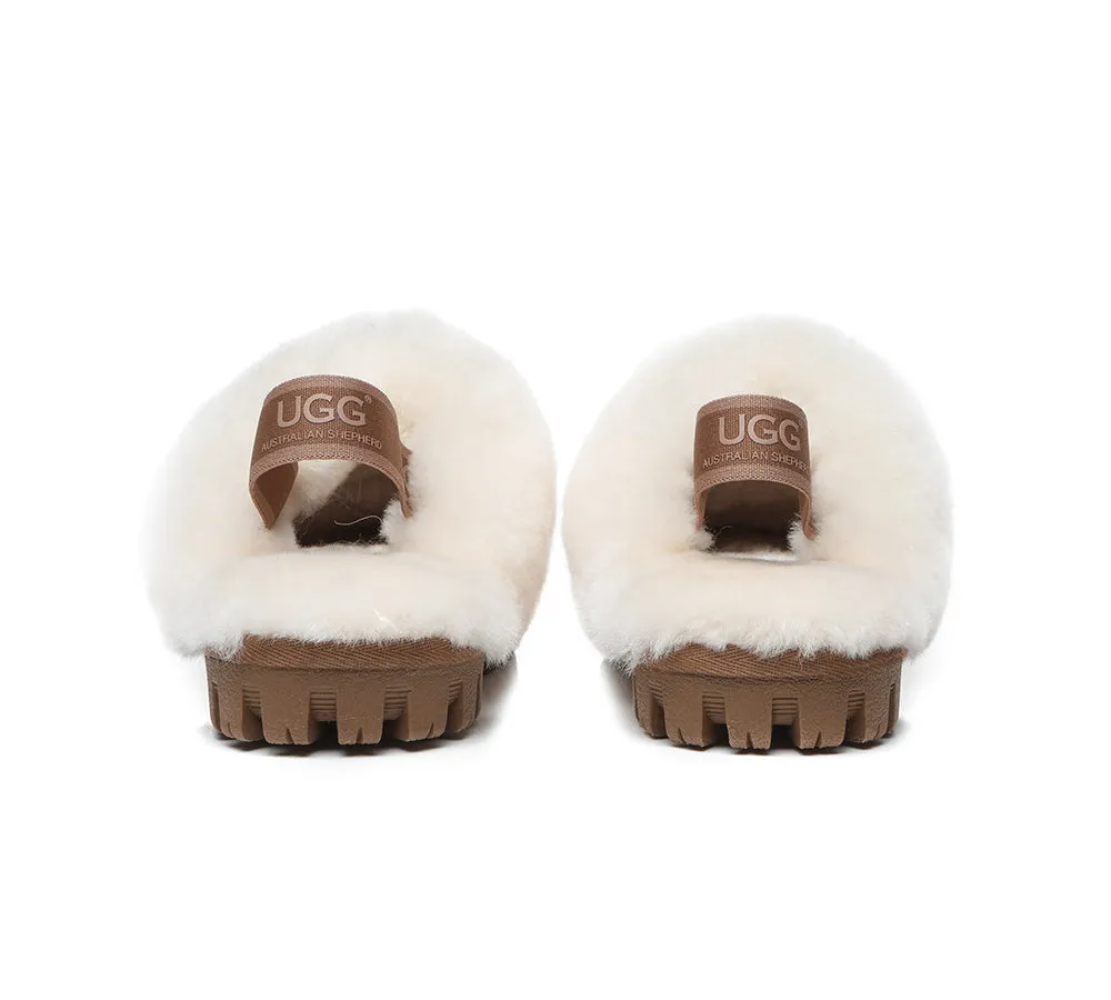 AUSTRALIAN SHEPHERD® UGG Slippers Kids Sheepskin Wool Slingback Suzie