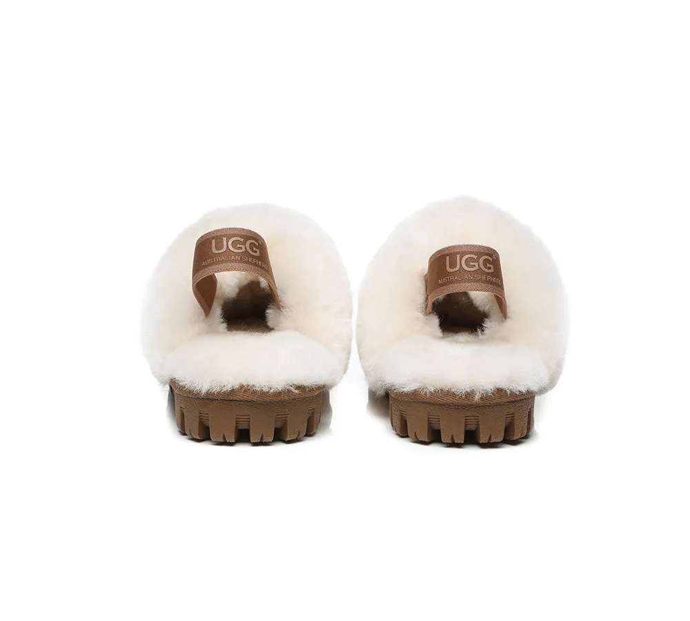 AUSTRALIAN SHEPHERD® UGG Slippers Kids Sheepskin Wool Slingback Suzie