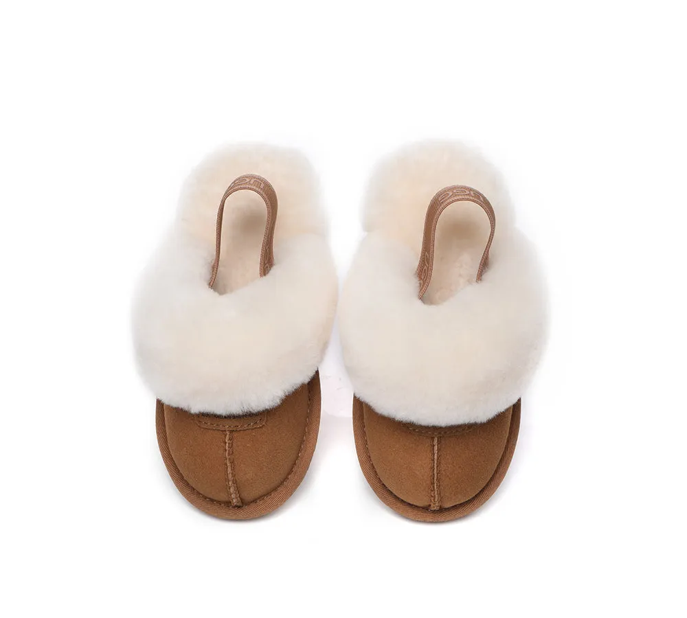 AUSTRALIAN SHEPHERD® UGG Slippers Kids Sheepskin Wool Slingback Suzie