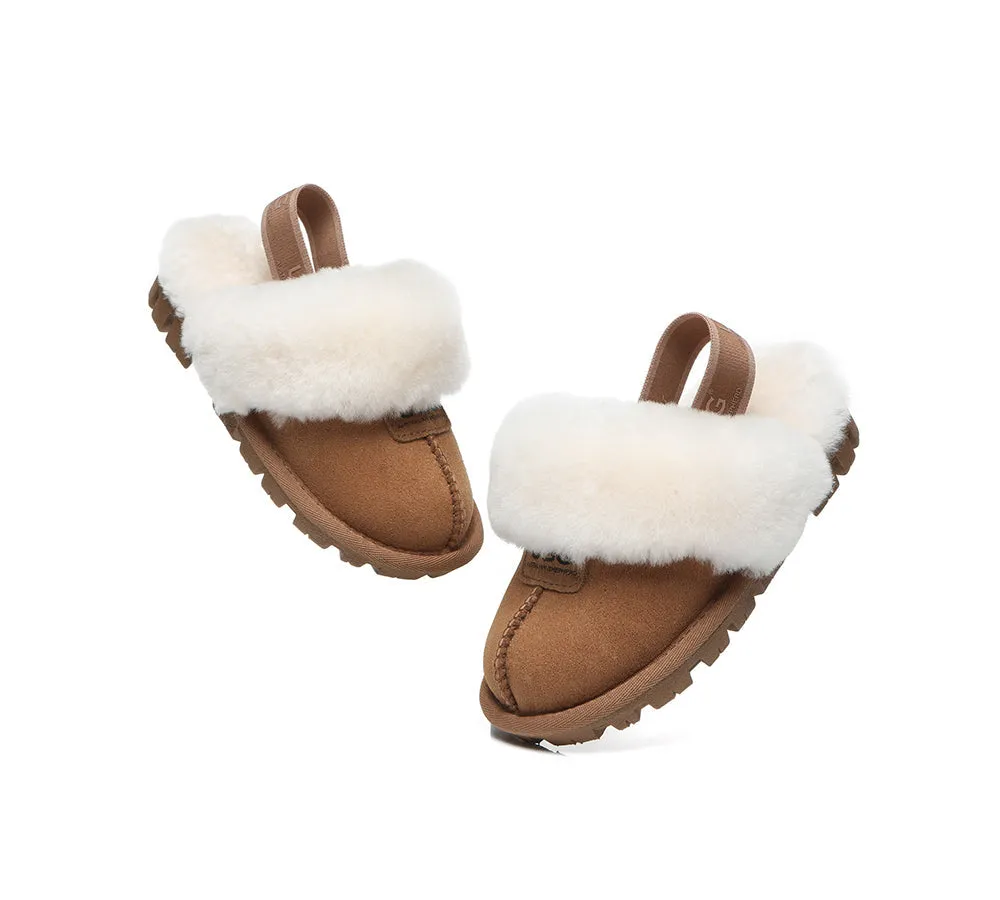 AUSTRALIAN SHEPHERD® UGG Slippers Kids Sheepskin Wool Slingback Suzie