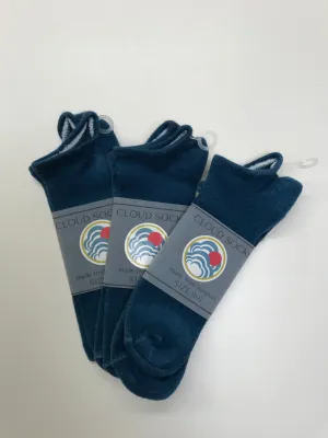 Bamboo Footie Socks in Navy