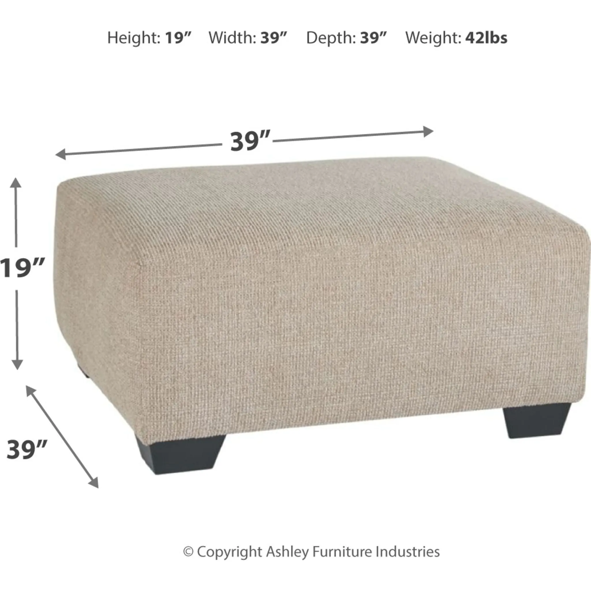 Baranello Oversized Accent Ottoman