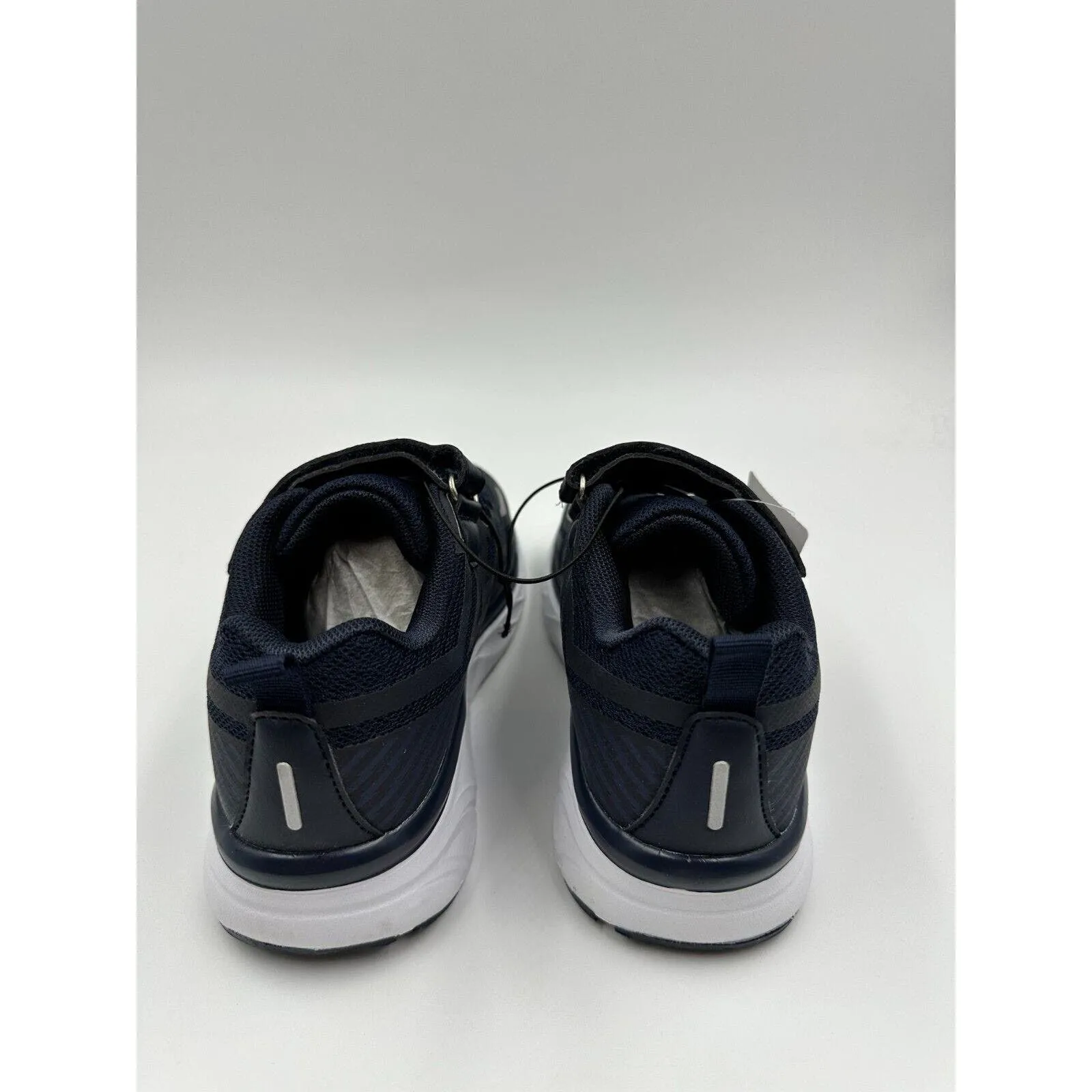 Big Kids Size 2 Blue & White Slip In Boys Sneakers