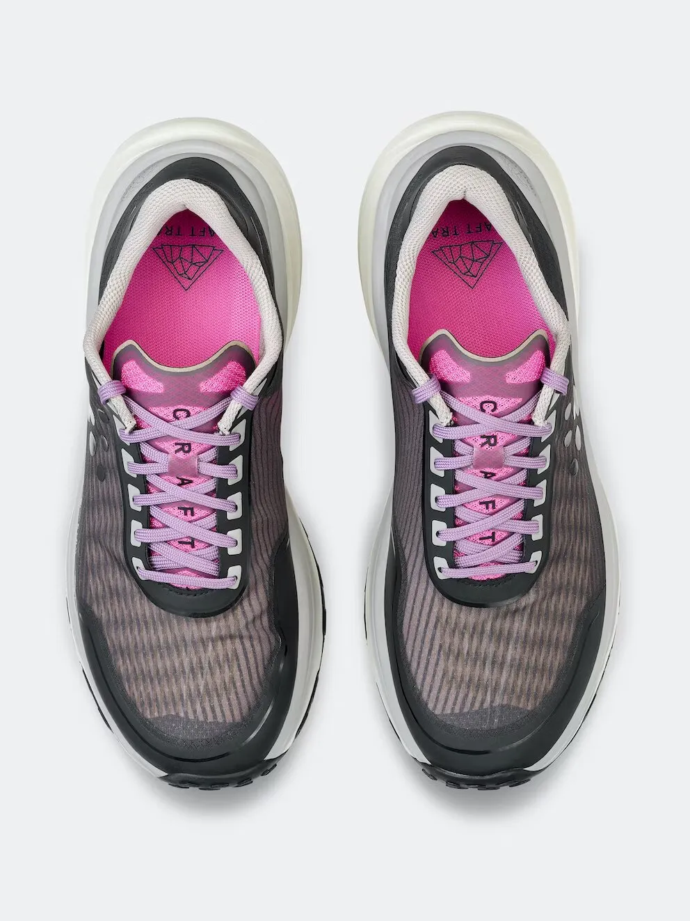 Black/pink Pure trail sneakers