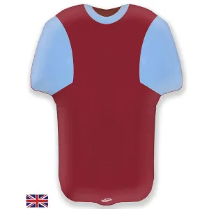 Blue & Claret Sports Shirt Balloon