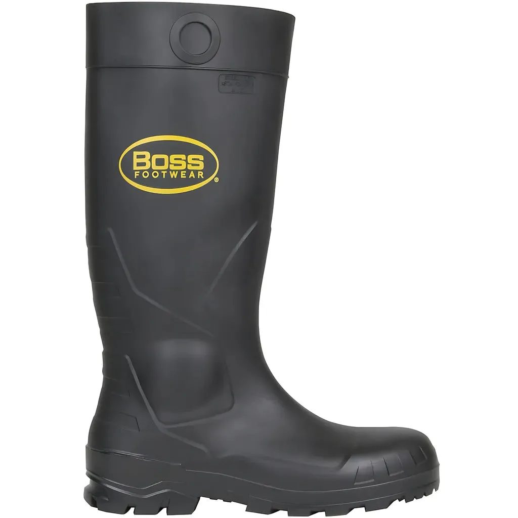 Boss 382-810/6 16" Black PVC Steel Toe Boot