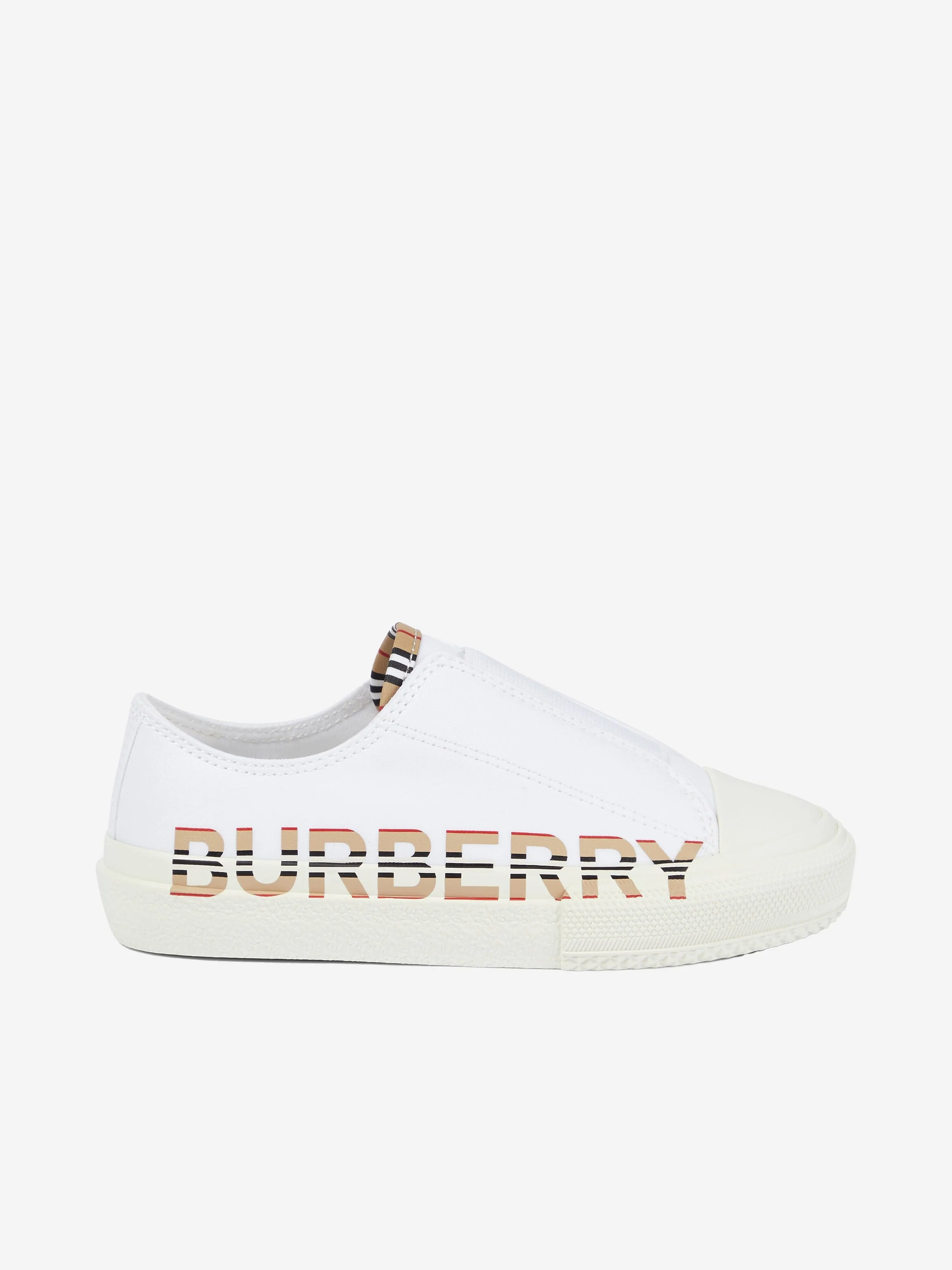 Burberry Unisex Logo Lace Up Trainers