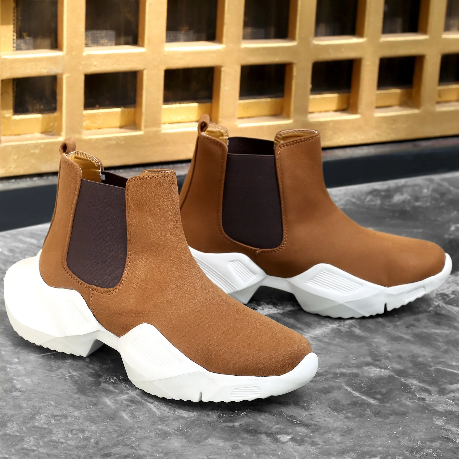 Bxxy's Designer Slip-on Boots For Men