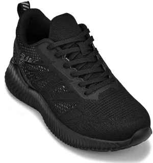 CALTO - Q220 - 2.6 Inches Taller (Noir/Cement) - Lightweight Sporty Sneakers