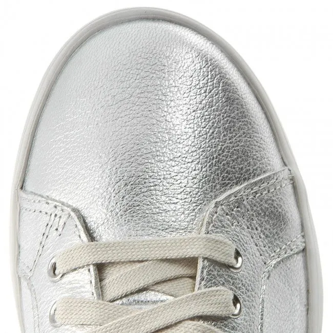 Clarks Brill Atom Metallic Junior Girls Lace Up Shoes