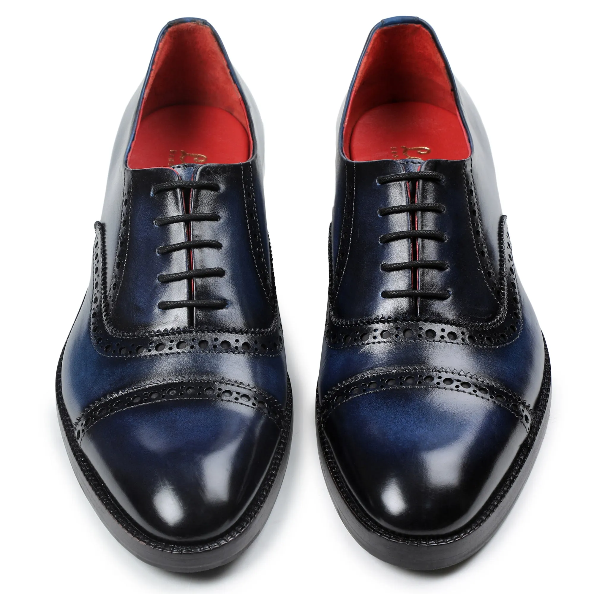 Classic Captoe Oxford - Navy Blue