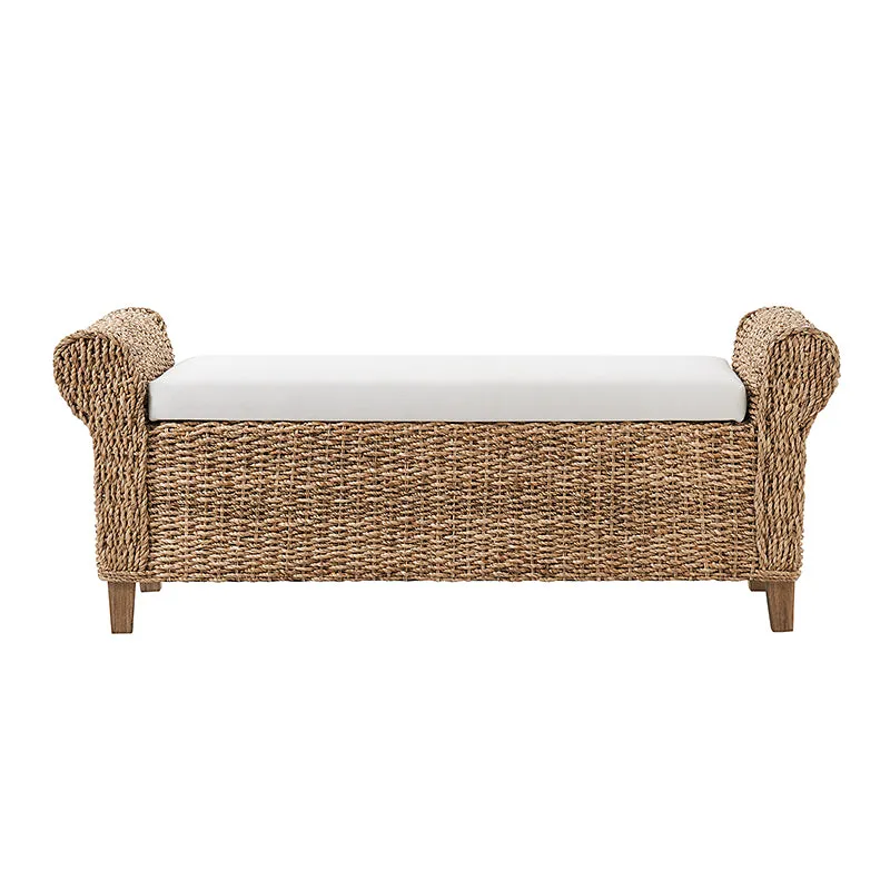 Coastal Charm: Wilhelm Ratten Storage Bench