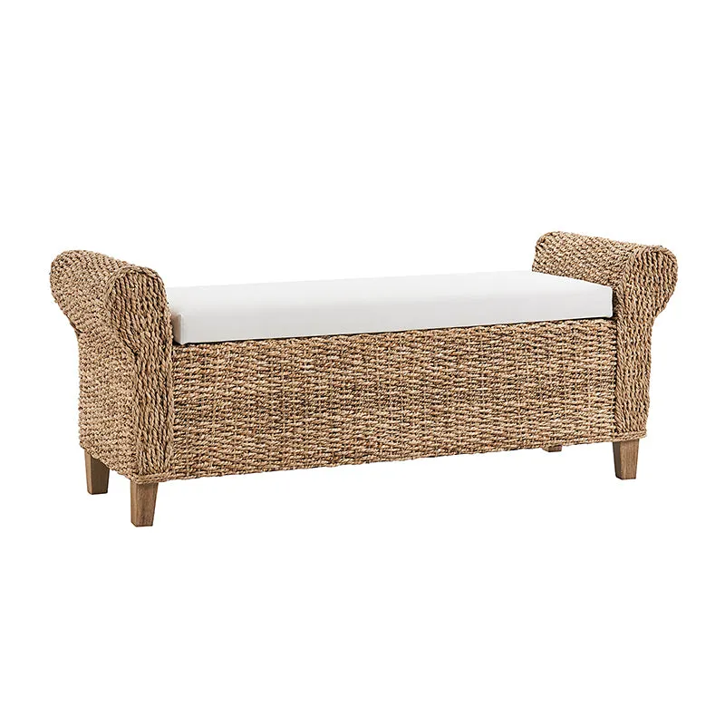 Coastal Charm: Wilhelm Ratten Storage Bench