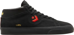 Converse Louie Lopez Pro Mid Mi Gente Capsule Sneakers - Black Poppy Glow, black