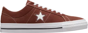 Converse One Star Pro Low Red Oak Sneakers, red