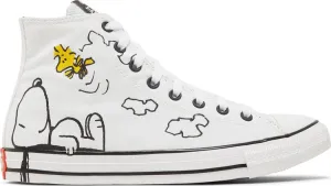 Converse Peanuts x Chuck Taylor All Star High Snoopy and Woodstock Sneakers, White