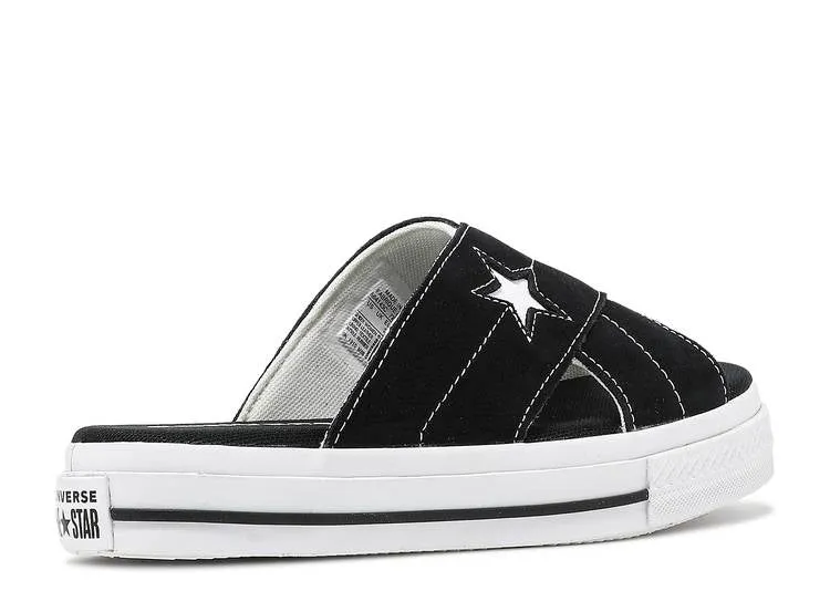 Converse WMNS ONE STAR SANDAL SLIP 'BLACK WHITE' sneakers, black