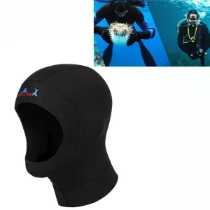 DIVE & SAIL Wetsuits Surfing Neoprene Warm Dive Diving Hood 3mm Bib Hood, Size: L 57-59cm