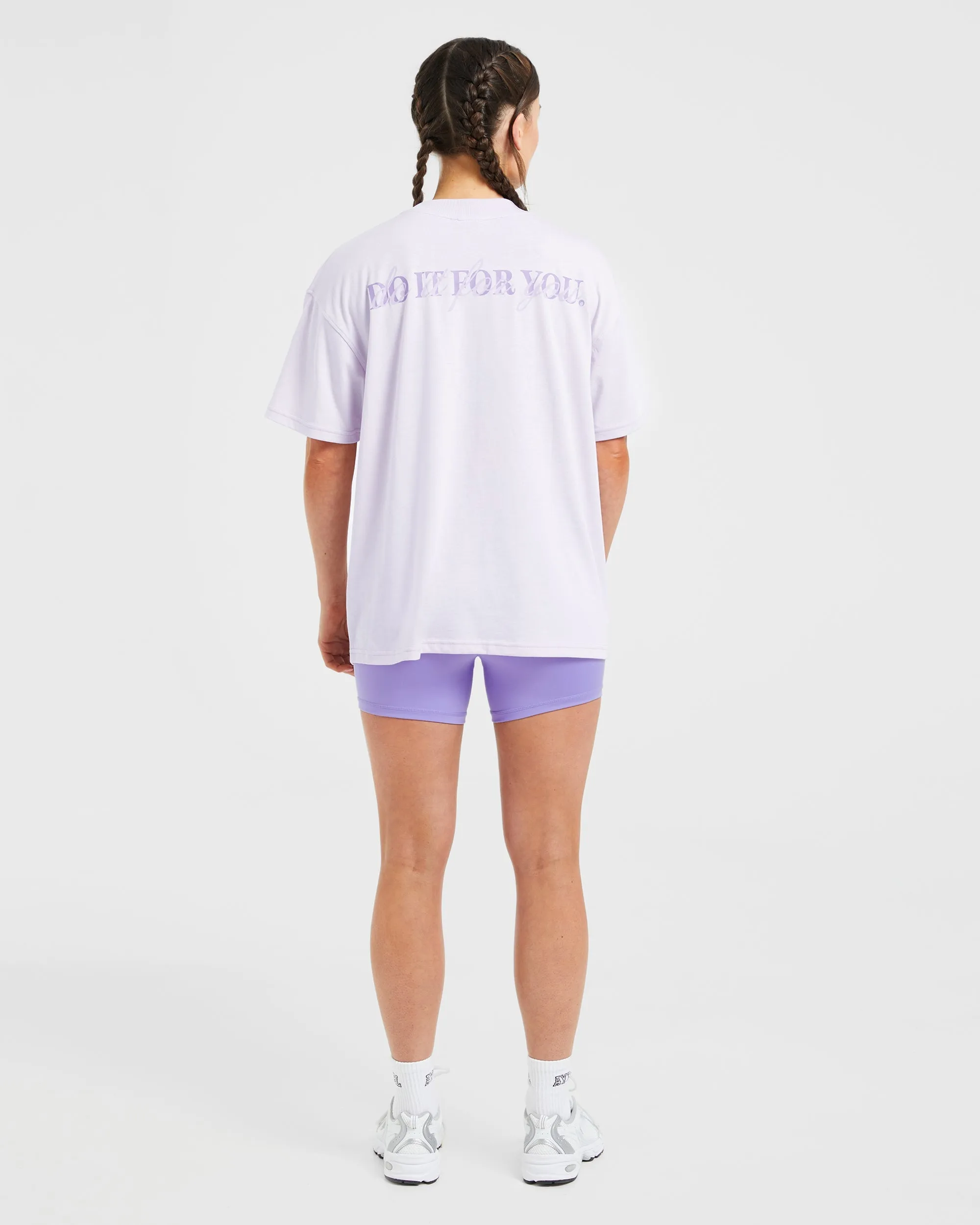 Do It For You Oversized T Shirt - Orchid Purple