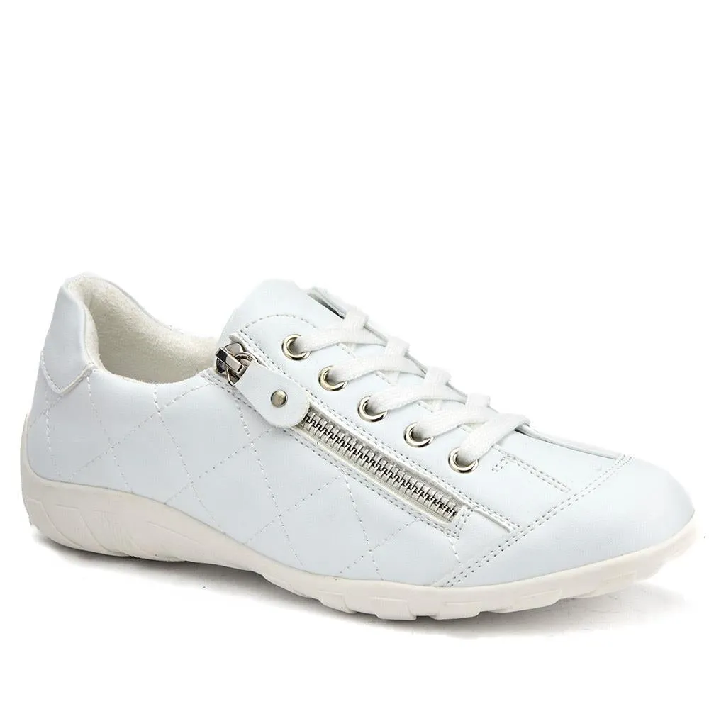 Dual-Fastening Stitched Trainers - WBINS40095 / 326 041