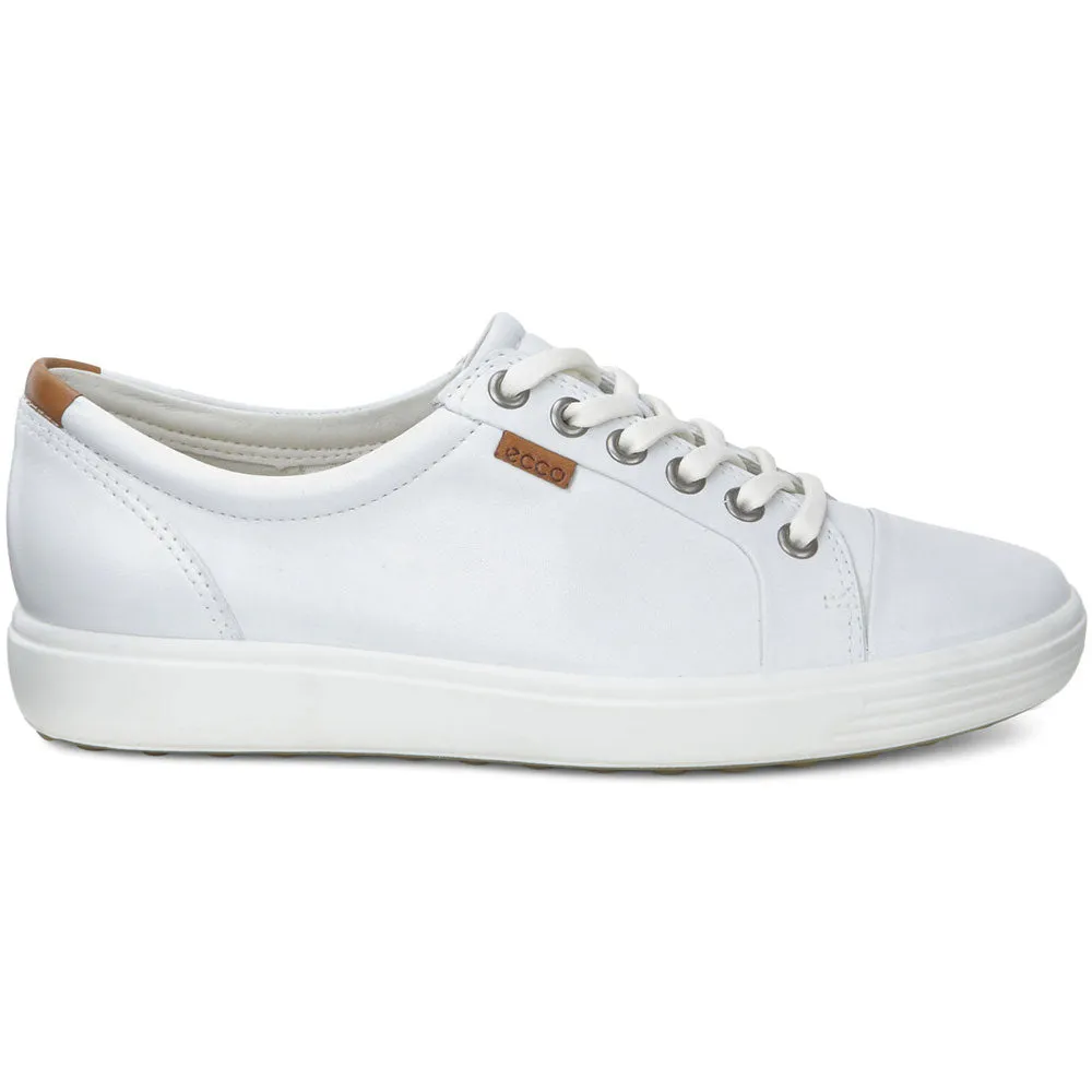 Ecco Soft 7 Sneaker White Leather (Women's)