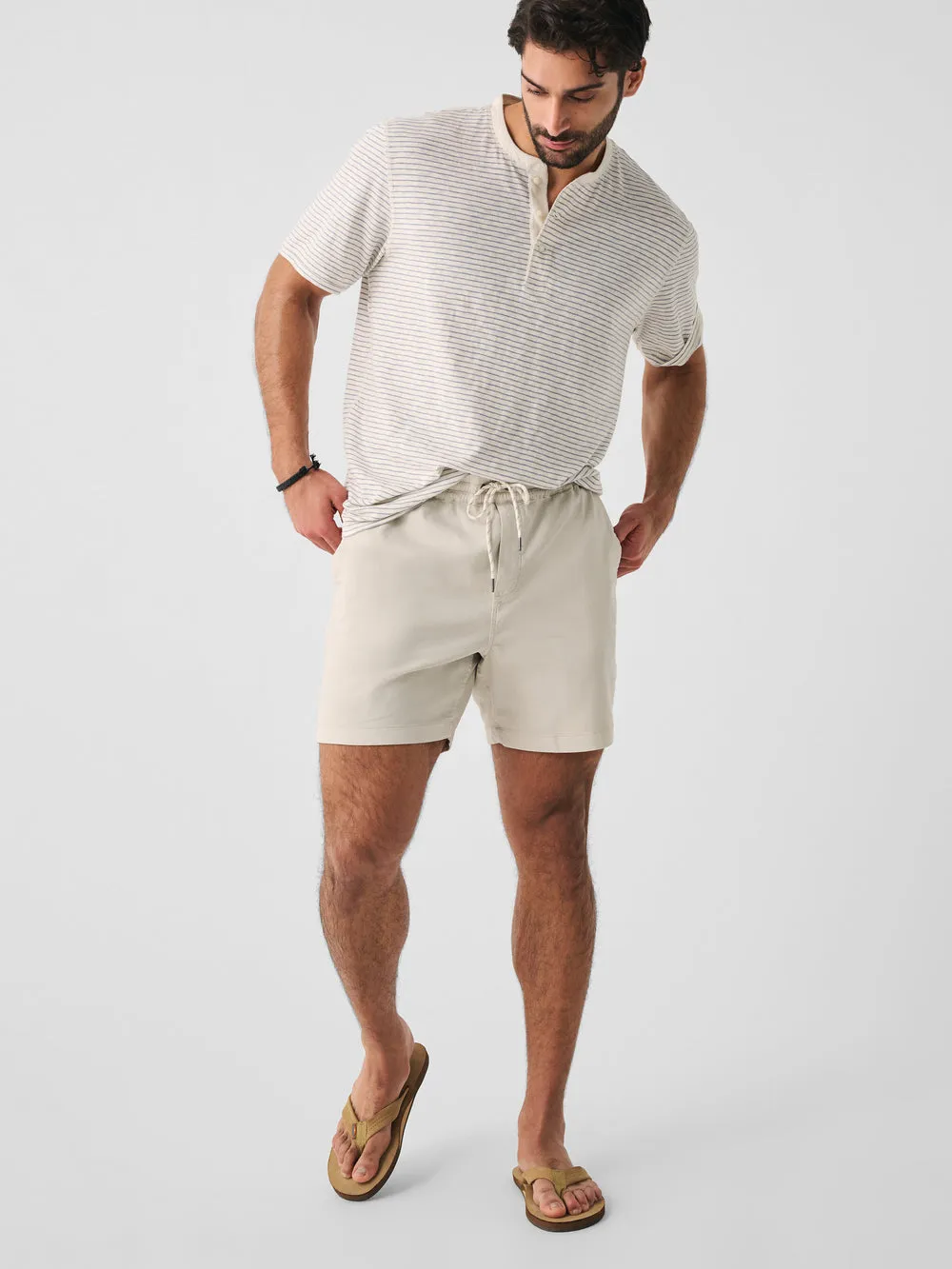 Essential Drawstring Short 6.5" Birch