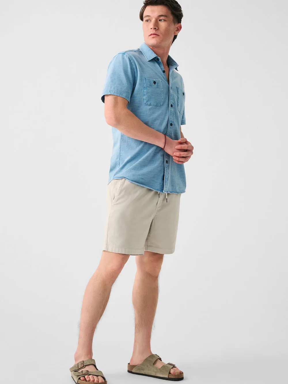 Essential Drawstring Short 6.5" Birch