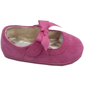 Girls Fuchsia Grosgrain Bow Strap Mary Jane Shoes 1-3 Baby