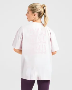 Gym Girl Era Oversized T Shirt - Pink