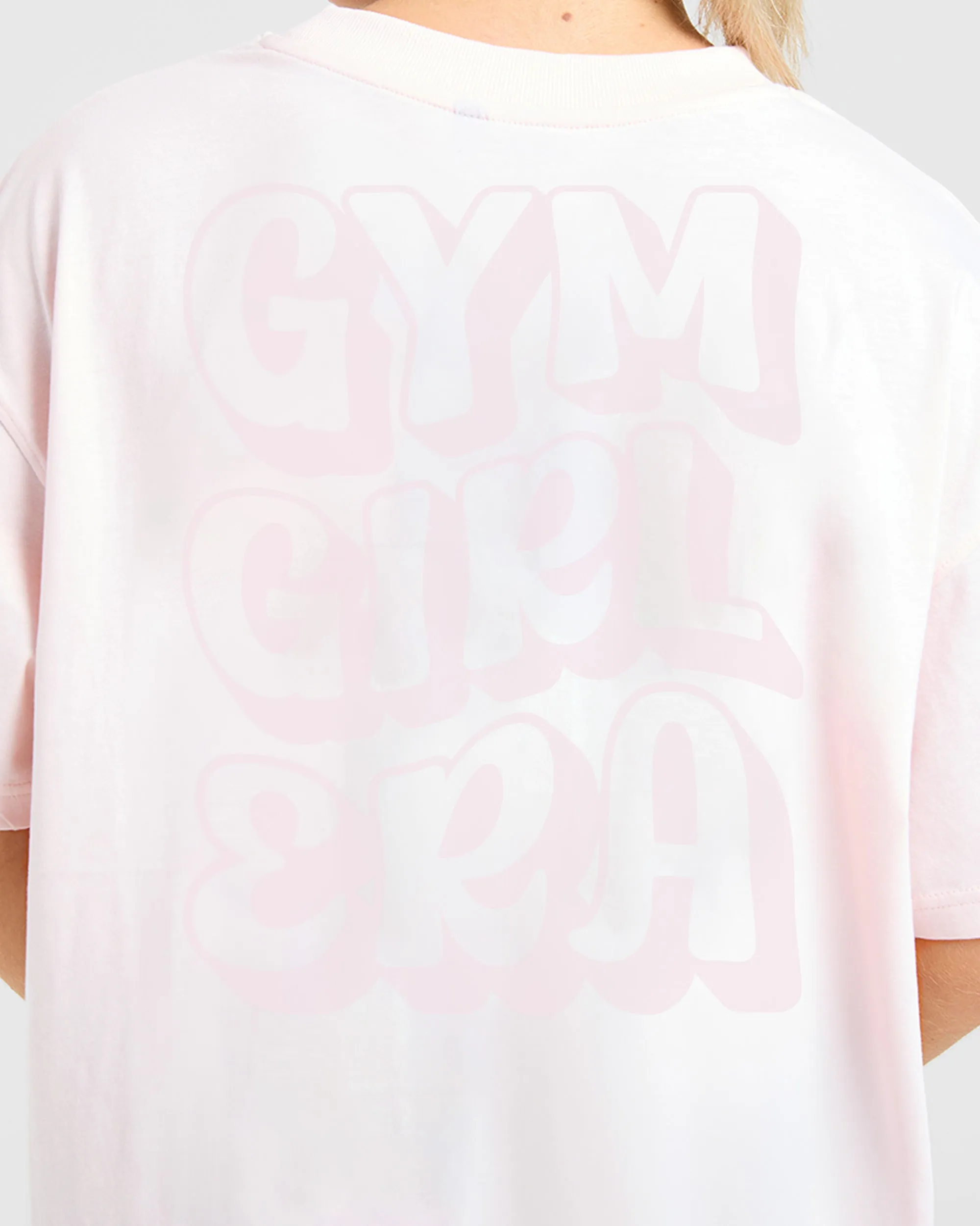 Gym Girl Era Oversized T Shirt - Pink