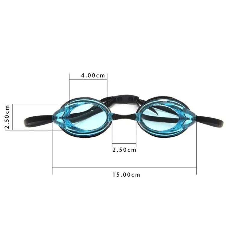 HAIZID Anti-fog Professional Competition Training Swimming Goggles(Lake Blue)