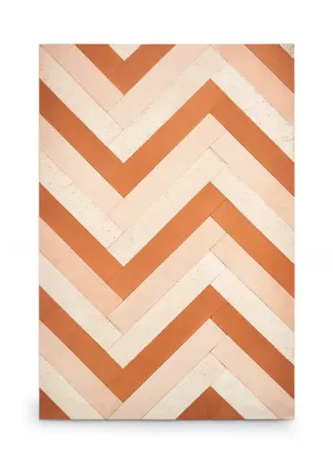 Herringbone Leather Rug