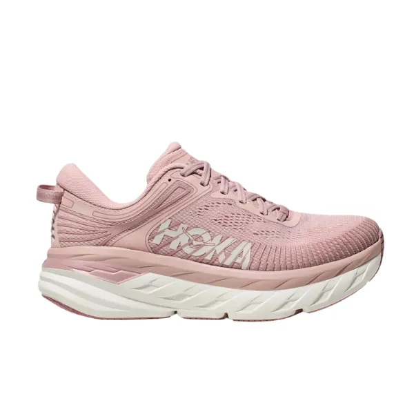 HOKA Women's Bondi 7 (Wide Width) Peach