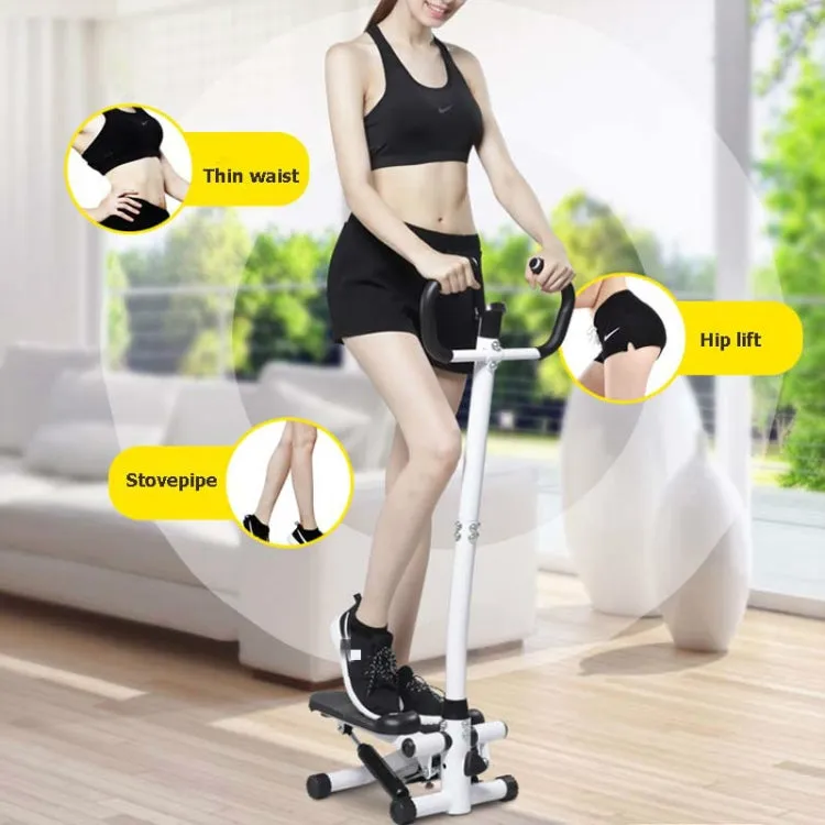 Household Mute Armrest  Fitness Equipment Multifunctional Hydraulic Stepper, Specification: with Drawstring and Carpet