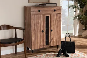 Kenzie 2-Door Wood Entryway Shoe Storage Cabinet w/Drawer