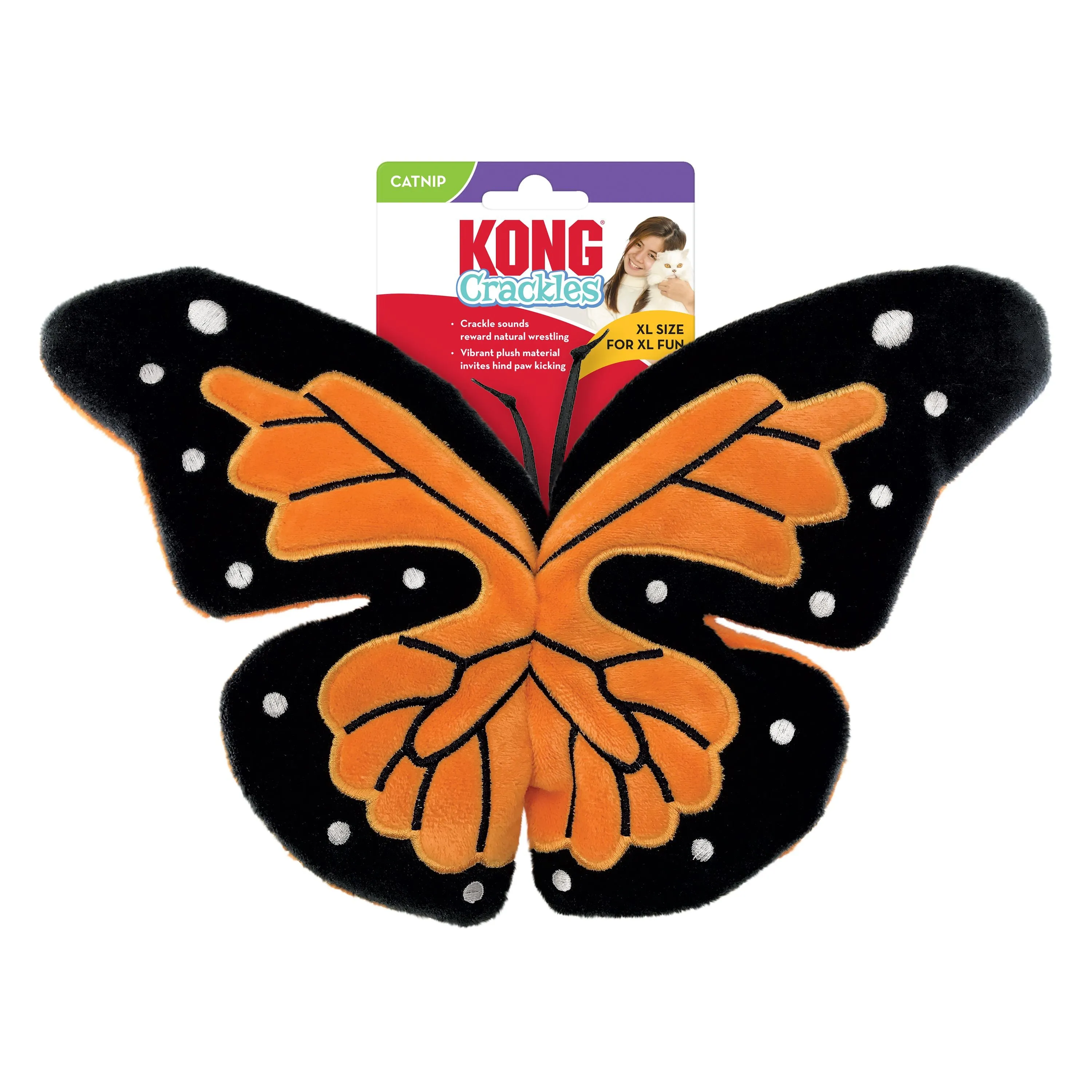 KONG Crackles Flutterz Butterfly Cat Toy