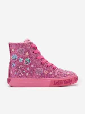 Lelli Kelly Girls Dafne Mid Baseball Boots in Pink