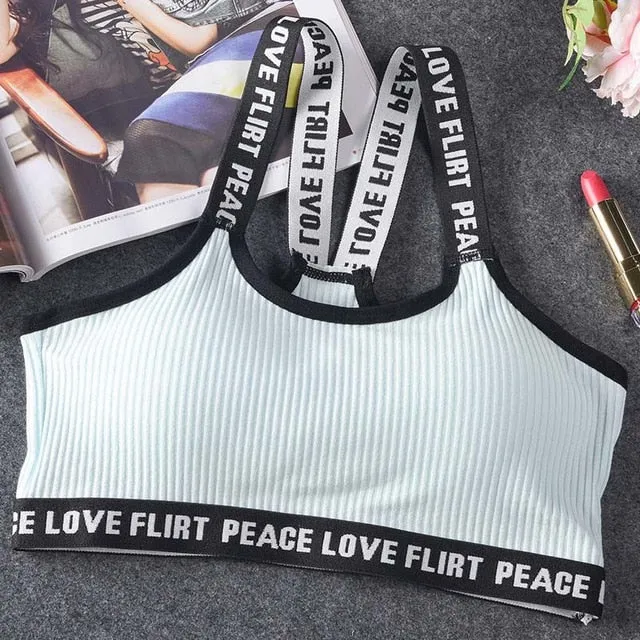 Letter Sports Bra