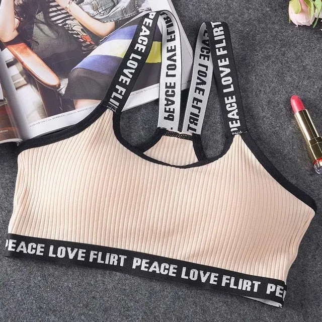 Letter Sports Bra